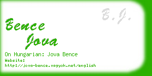 bence jova business card